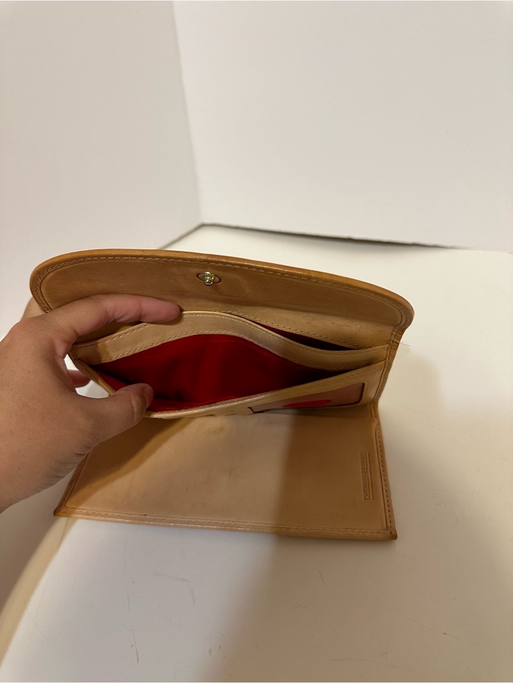 Dooney & Bourke White Multicolor Doodle Continental Wallet with Tan Trim - Picture 8 of 10